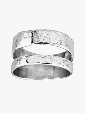 Silpada 925 Sterling Silver Double Spaced Ring R49138
